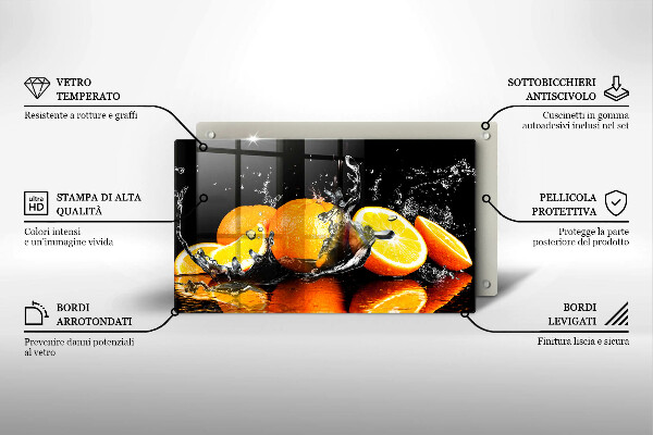 Protège plaque de cuisson Fruit orange juteux