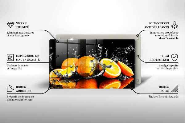 Protège plaque de cuisson Fruit orange juteux