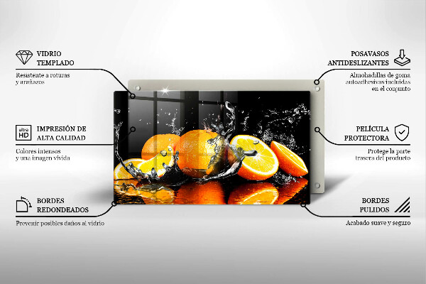 Protège plaque de cuisson Fruit orange juteux