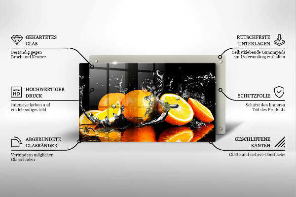 Protège plaque de cuisson Fruit orange juteux