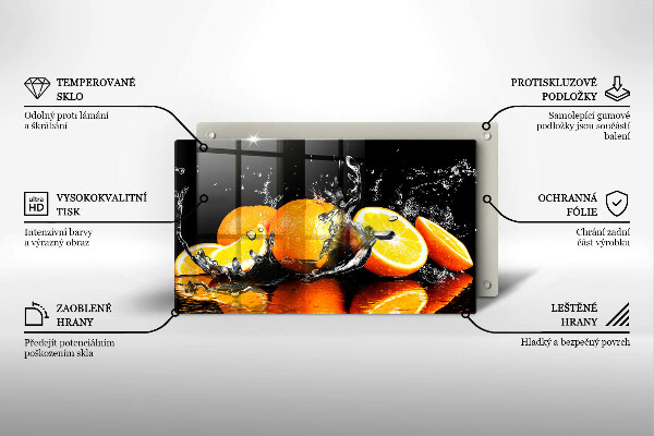 Protège plaque de cuisson Fruit orange juteux