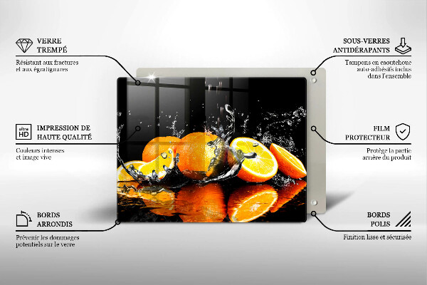 Protège plaque de cuisson Fruit orange juteux