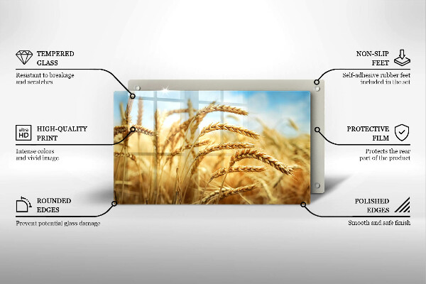 Protège plaque de cuisson Épis de céréales dans le champ