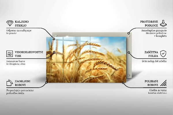 Protège plaque de cuisson Épis de céréales dans le champ