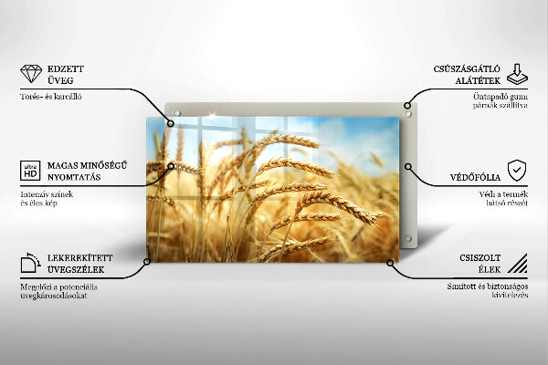 Protège plaque de cuisson Épis de céréales dans le champ