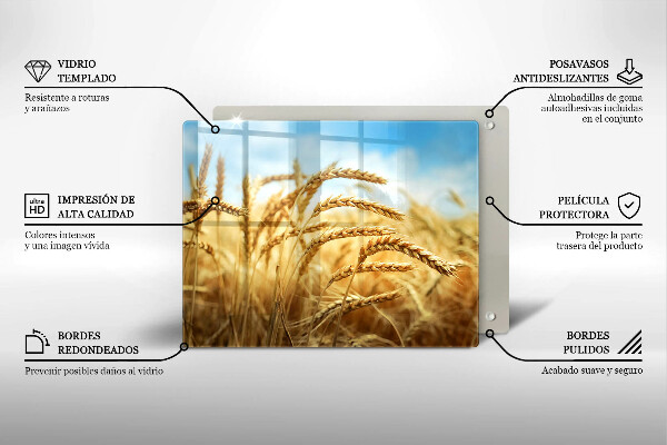 Protège plaque de cuisson Épis de céréales dans le champ