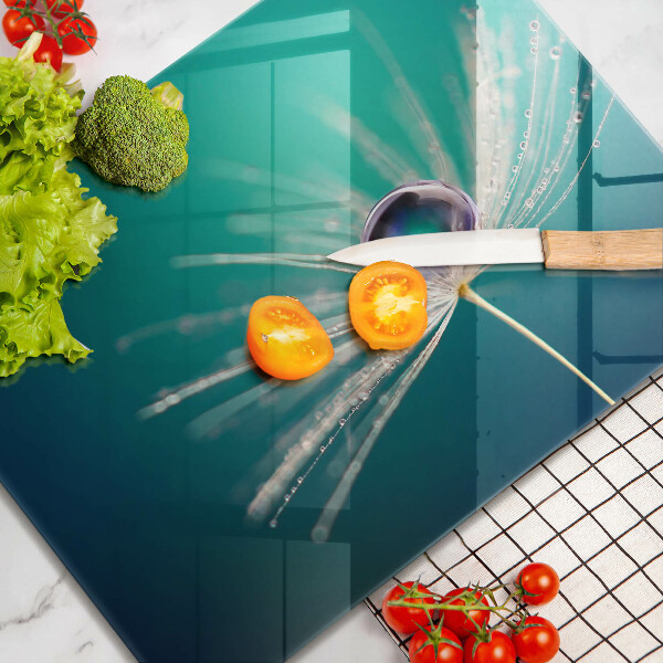 Protège plaque de cuisson Rosée sur un pissenlit