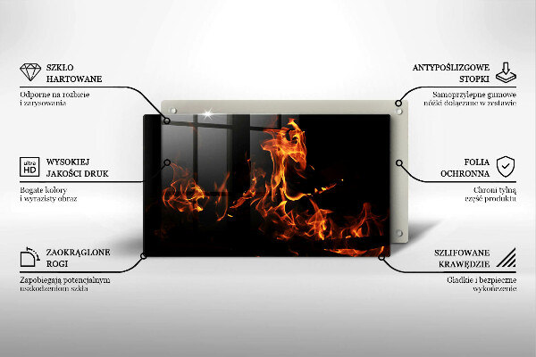 Protège plaque de cuisson Allume une flamme vivante