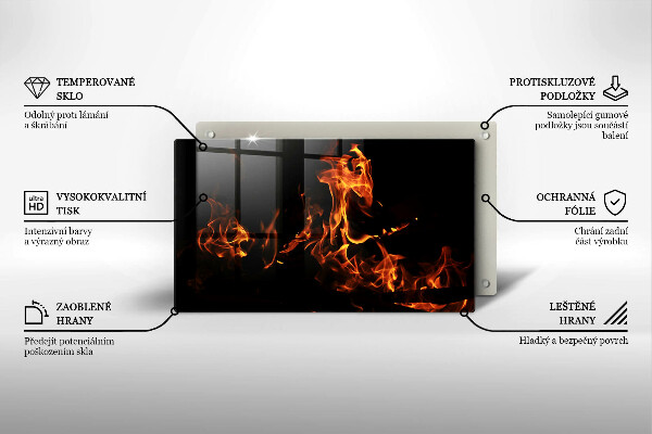 Protège plaque de cuisson Allume une flamme vivante