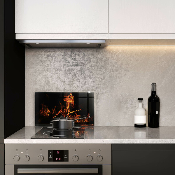 Protège plaque de cuisson Allume une flamme vivante