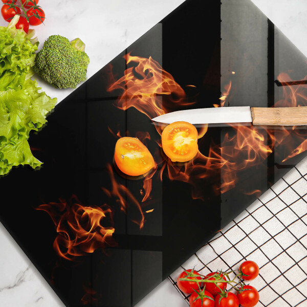 Protège plaque de cuisson Allume une flamme vivante