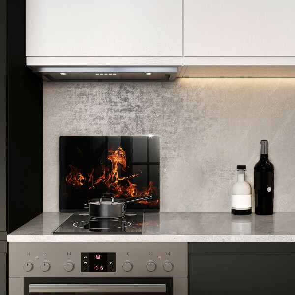 Protège plaque de cuisson Allume une flamme vivante