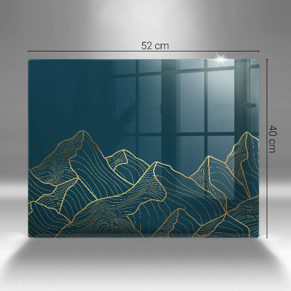 Protège plaque de cuisson Montagnes abstraites