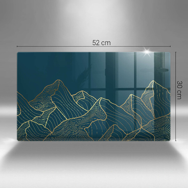 Protège plaque de cuisson Montagnes abstraites