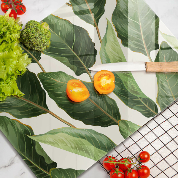 Protège plaque de cuisson Feuilles de banane
