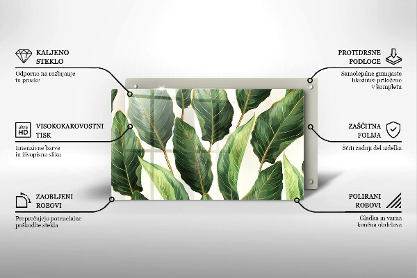 Protège plaque de cuisson Feuilles de banane