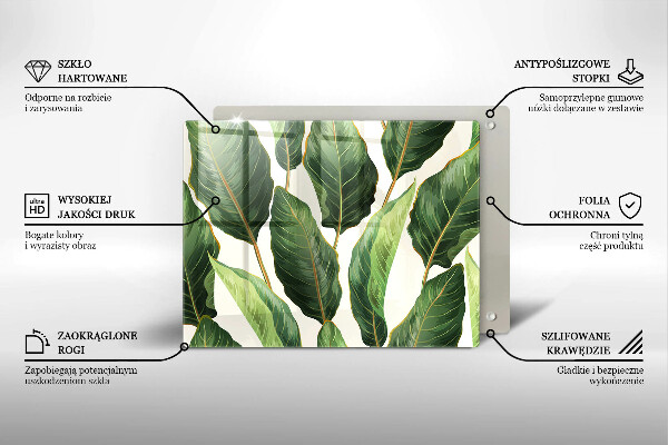 Protège plaque de cuisson Feuilles de banane