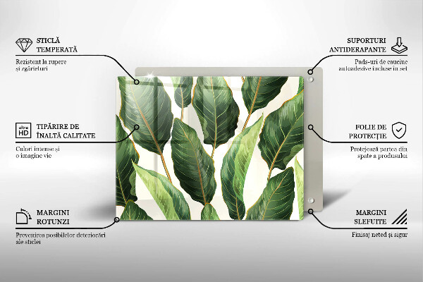 Protège plaque de cuisson Feuilles de banane