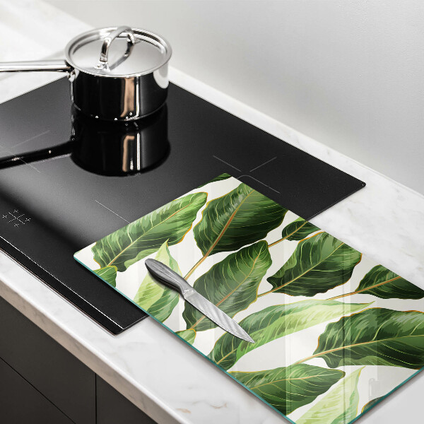 Protège plaque de cuisson Feuilles de banane