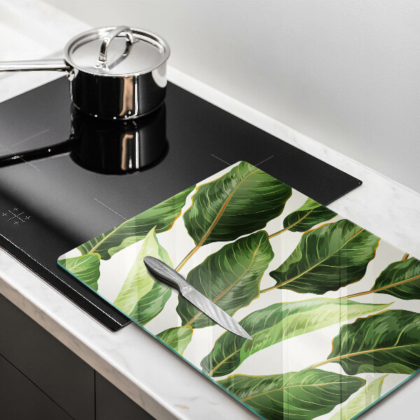 Protège plaque de cuisson Feuilles de banane