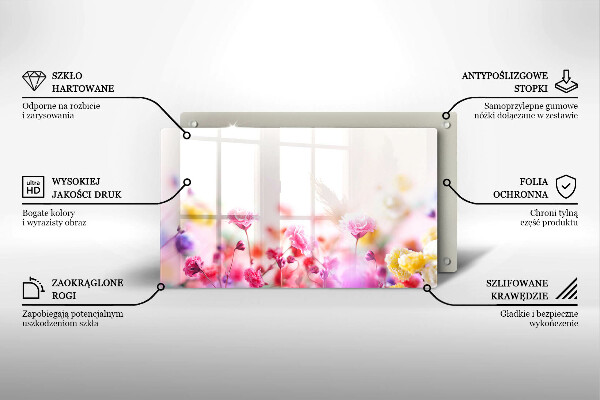 Protège plaque de cuisson Prairie fleurie