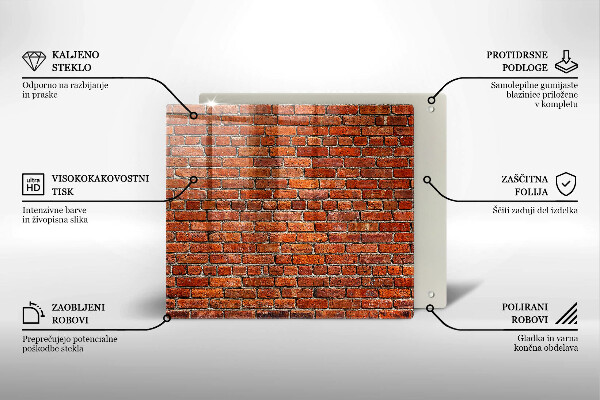 Cache plaque de cuisson Mur de mur de briques