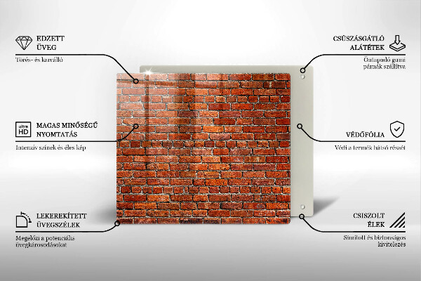 Cache plaque de cuisson Mur de mur de briques