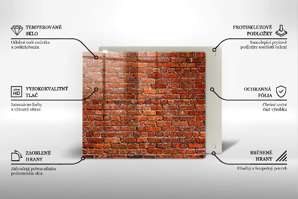 Cache plaque de cuisson Mur de mur de briques