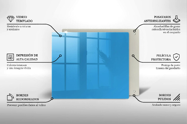 Protection plaque induction Couleur bleue