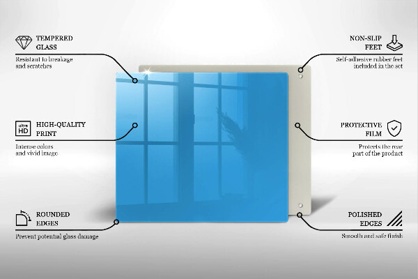 Protection plaque induction Couleur bleue