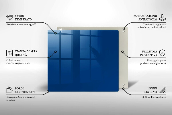 Protection plaque induction Couleur bleue