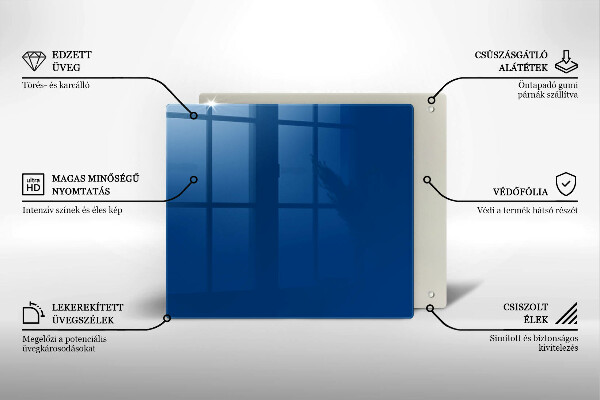 Protection plaque induction Couleur bleue
