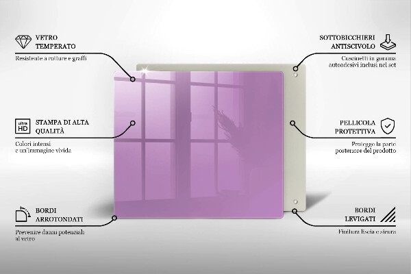 Protection plaque induction Couleur violette