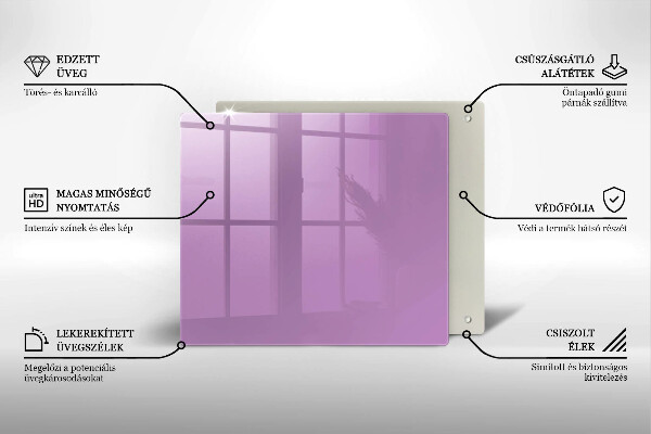 Protection plaque induction Couleur violette