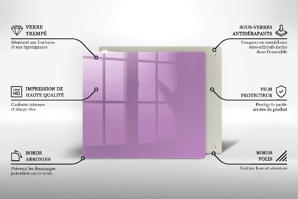 Protection plaque induction Couleur violette