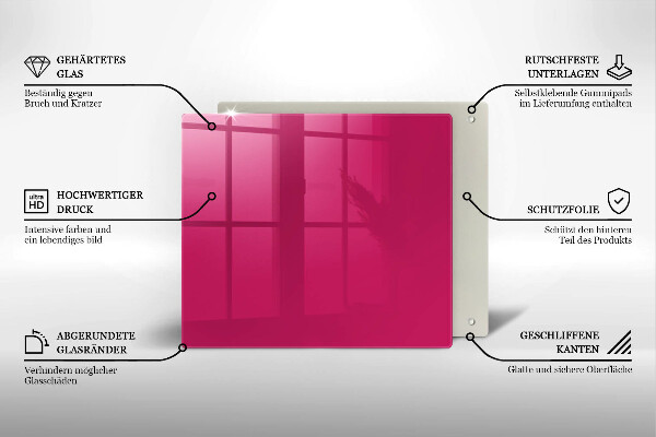 Protection plaque induction Couleur rose