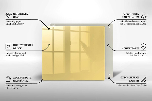 Protection plaque induction Jaune