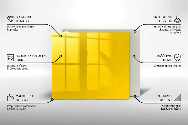 Protection plaque induction Jaune