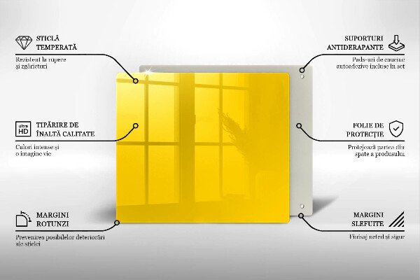 Protection plaque induction Jaune