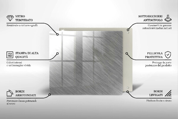 Cache plaque de cuisson Fond de texture métallique