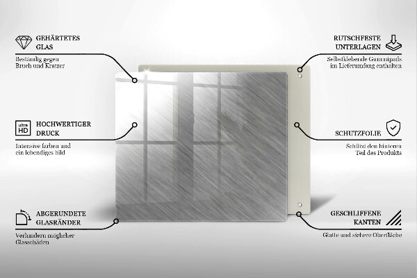 Cache plaque de cuisson Fond de texture métallique