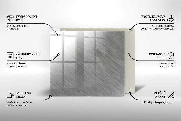 Cache plaque de cuisson Fond de texture métallique