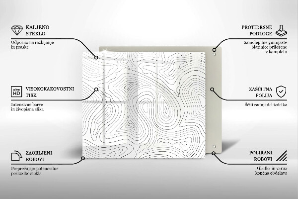 Cache plaque de cuisson Formes abstraites