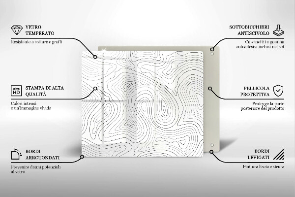 Cache plaque de cuisson Formes abstraites