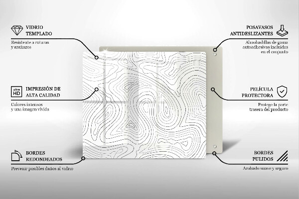 Cache plaque de cuisson Formes abstraites
