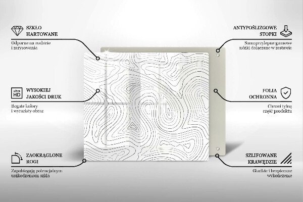 Cache plaque de cuisson Formes abstraites