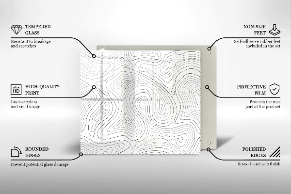 Cache plaque de cuisson Formes abstraites