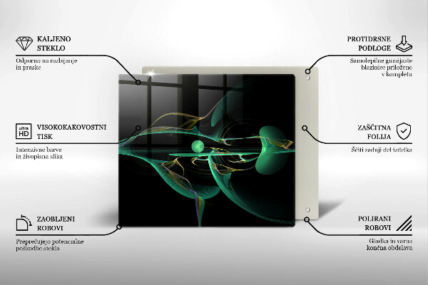 Cache plaque de cuisson Abstraction moderne