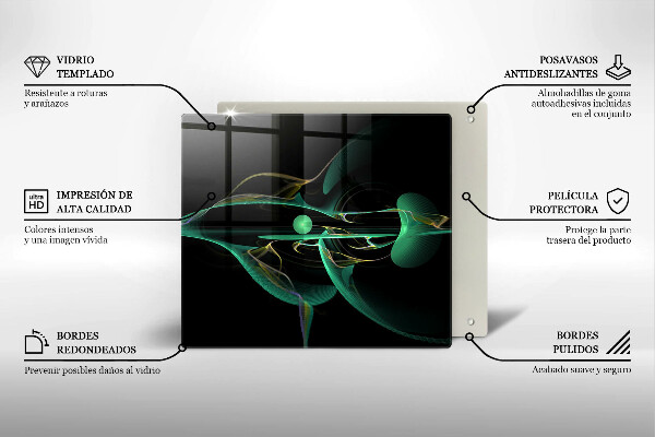 Cache plaque de cuisson Abstraction moderne