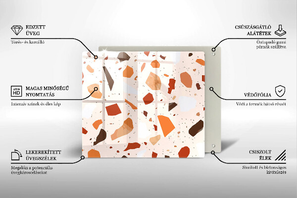 Protection plaque induction Grès décoratif